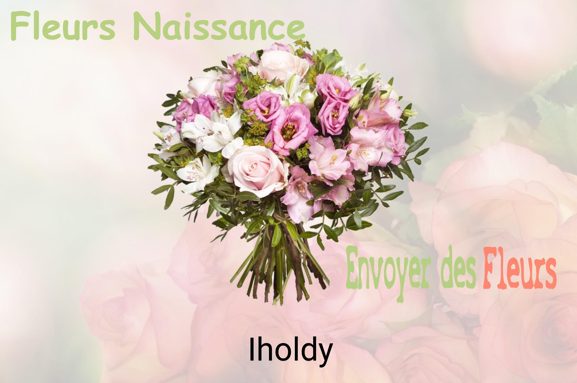 Bouquet de fleurs de naissance livré à Iholdy